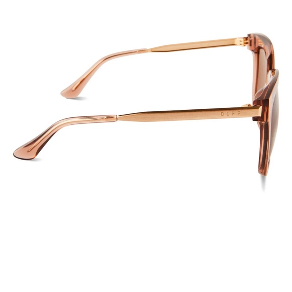 DIFF Eyewear BELLA Polarized Sunglasses in Café Ole Brown - Picture 3 of 11